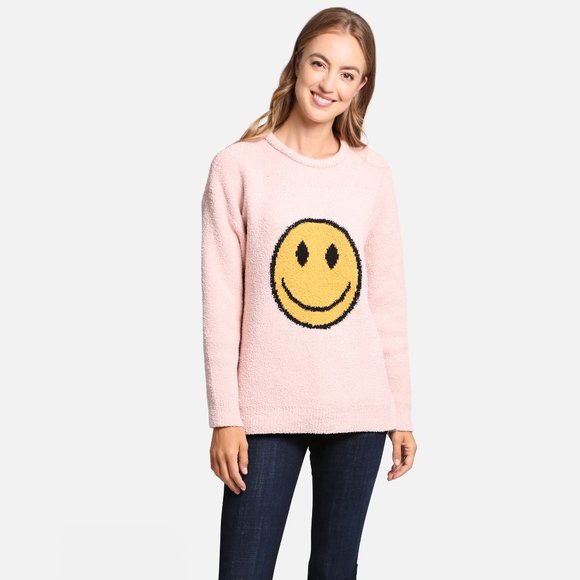 P/S New Happy Face Sweater·Wrap·Shawl·Ponchos·Cape·Blanket·Sweater·ComfyLuxe - Picture 4 of 4